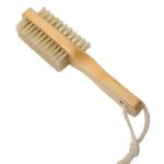 Dubbelzijdig houten nagelborstel DOUBLE SIDED NAIL BRUSH WITH HOUTEN HEN LE - NATURAL