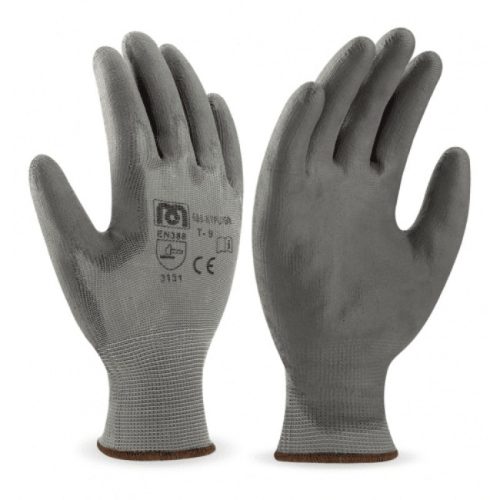 Nylon anti-slip werkhandschoenen grijs maat L HANDSCHOENEN WERK 9#