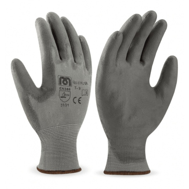 Nylon anti-slip werkhandschoenen grijs maat XL HANDSCHOENEN WERK 10#