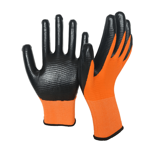 Nylon anti-slip werkhandschoenen oranje maat XL HANDSCHOENEN WERK 10#