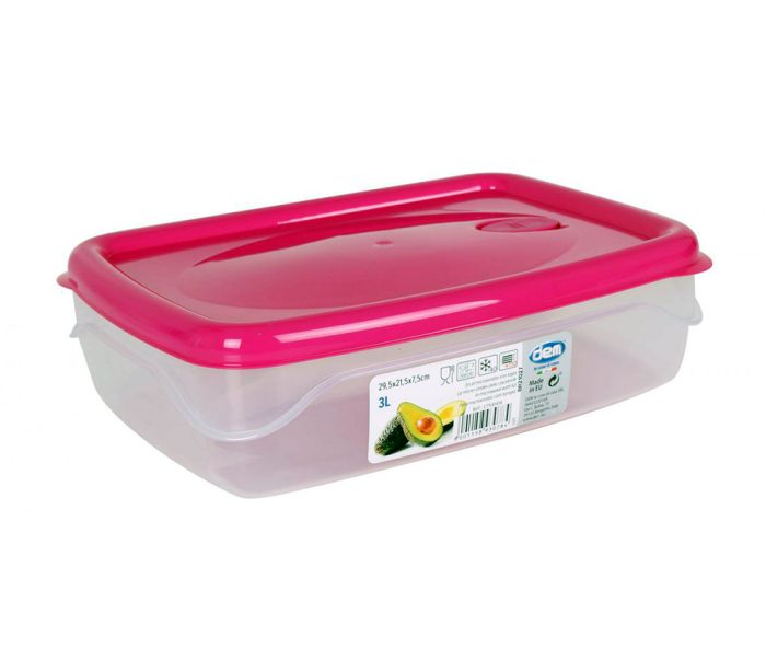 HERMETIC 3L MICROWAVE CONTAINER RECT.