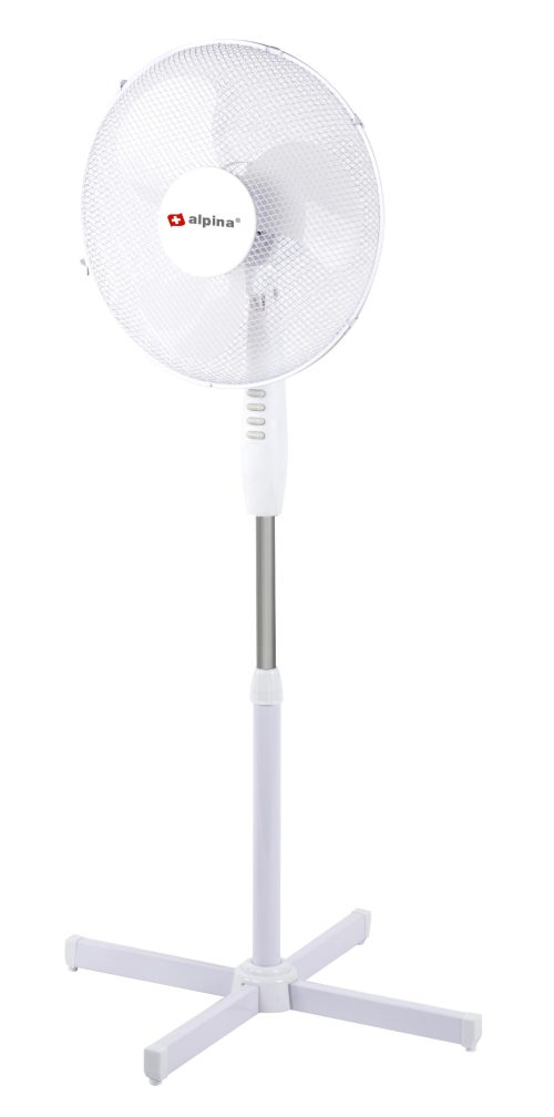 Ventilator staand Ø 40 cm wit Ventilator staand 40cm wit PP fan verkoeling airco