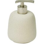 Rustieke zeepdispenser stoneware crème 480ml MATT STONEWARE ZEEPDISPENSER - NATURAL