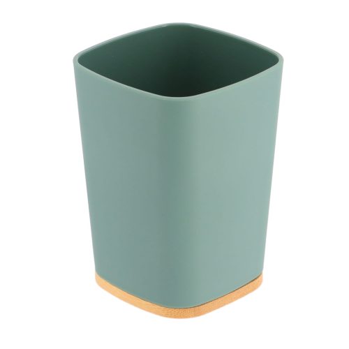 RUBBER TUMBLER + ABS AND BAMBOO - SAGE GREEN