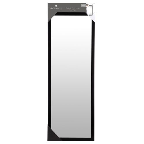 Deurspiegel zwart 34x101cm hangspiegel passpiegel hangende visagispiegel lange spiegel