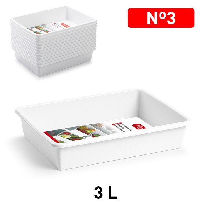 koelkast lade bak vriezer bak opbergbak organizer Opslagbak wit 3L catering bak container voedsel
