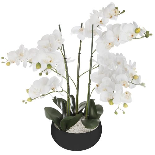 Orchidee kunstplant wit 65cm