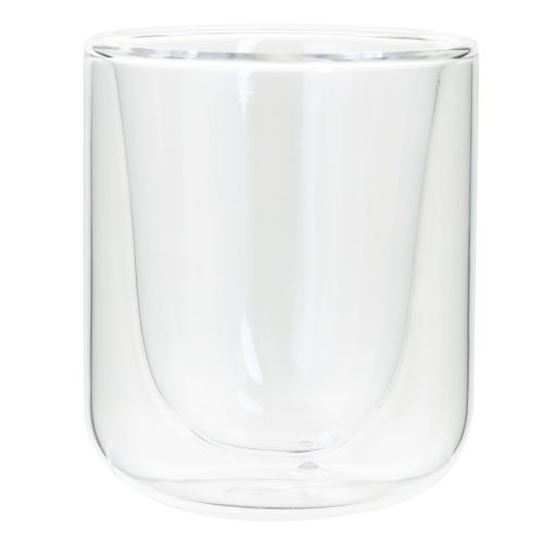 Dubbelwandig glas 80ml GLASS DOUBLE WALL CUP CLEA 8CL