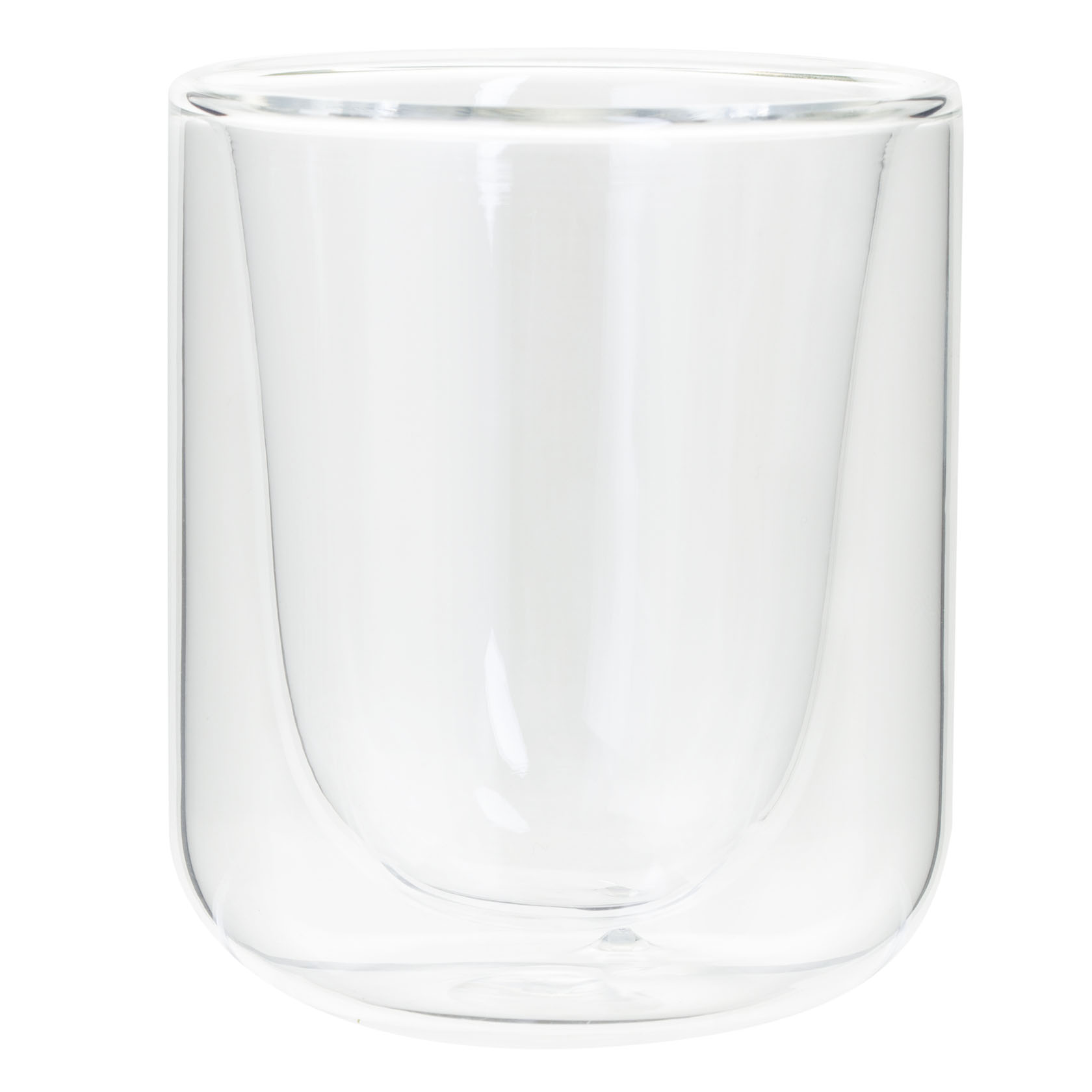 GLASS DOUBLE WALL CUP CLEA 8CL