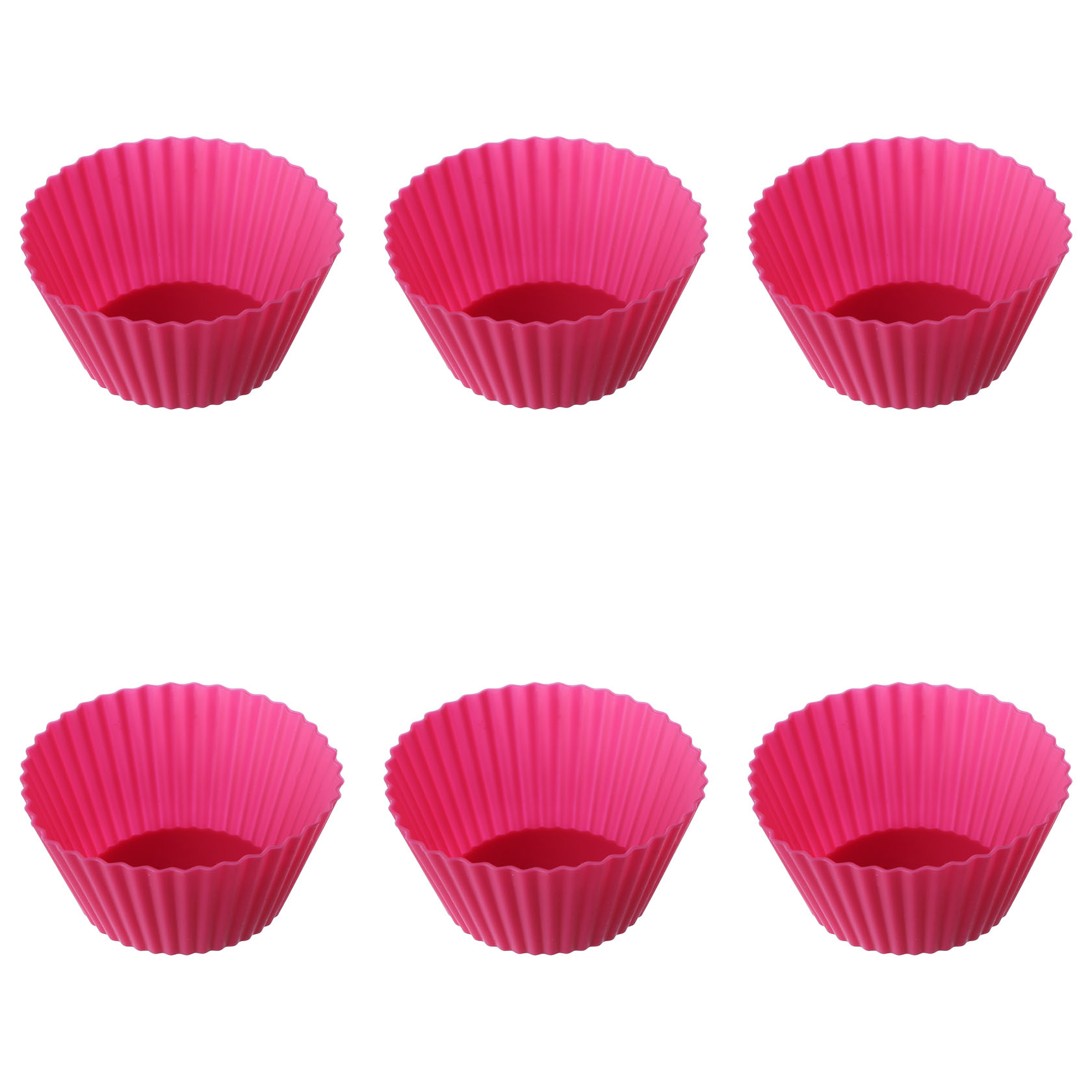 Kan weerstaan Gestaag staking Cakevormpjes siliconen roze/taupe 6st - FirstXL