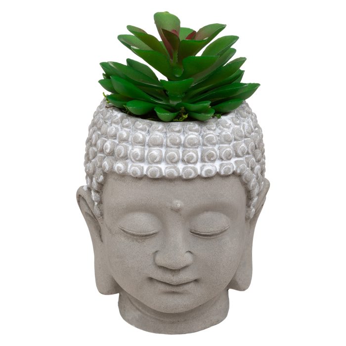 Boeddha met plant