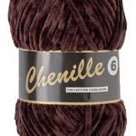 Breigaren chenille bruin 100g