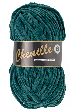 Breigaren chenille donkergroen 100g