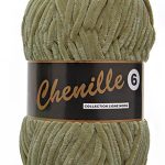 Breigaren chenille kakigroen 100g