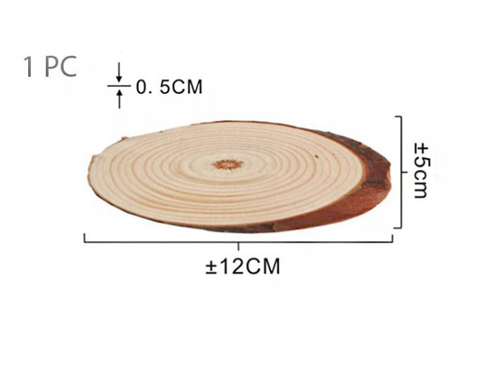 Boomschijf ovaal 12cm