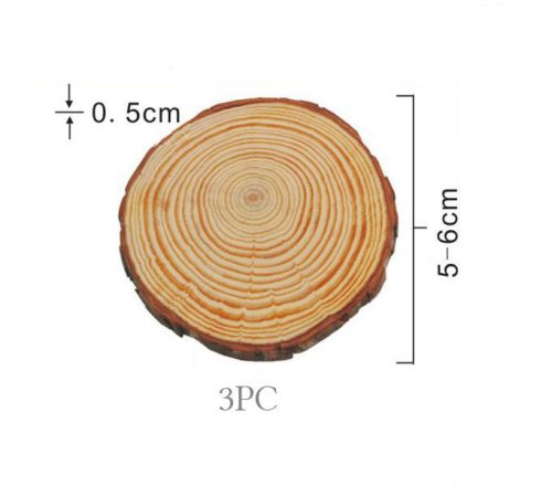 Boomschijf rond 5-6 cm/3 stuks