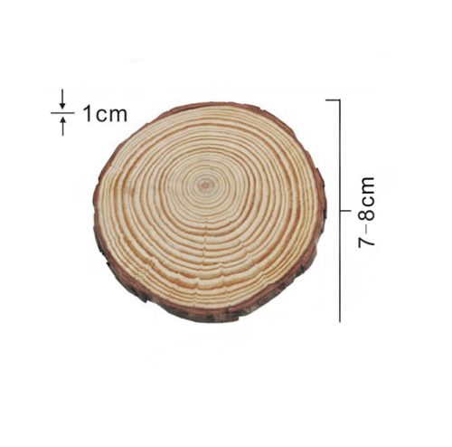 Boomschijf rond 8cm/ 2 stuks