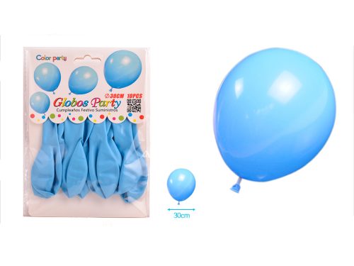 Ballonnen baby blauw 30cm 10 stuks