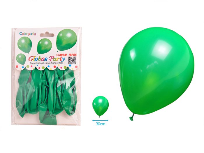 Ballonnen groen 30cm 10 stuks