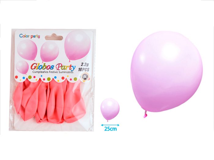 Ballonnen roze 30cm 10 stuks