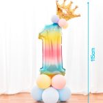 Ballonnenset regenboog 16-delig Cijfer1