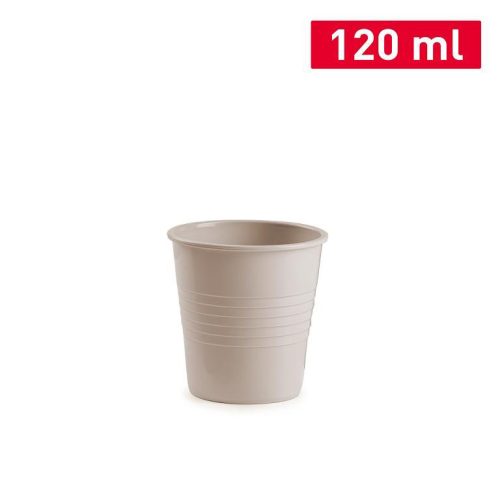 Beker kunststof taupe 120ml