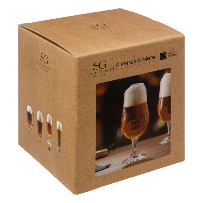 Bierglas tulpvormige 370ml 4-stuks