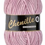 Breigaren chenille lichtroze 100g