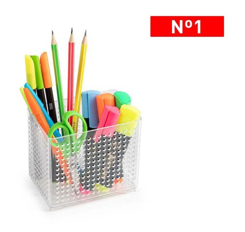 Bureau organizer transparant 8x12x10,5cm