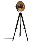 Design staande lamp 3-poot “Lahti” zwart H156.50cm