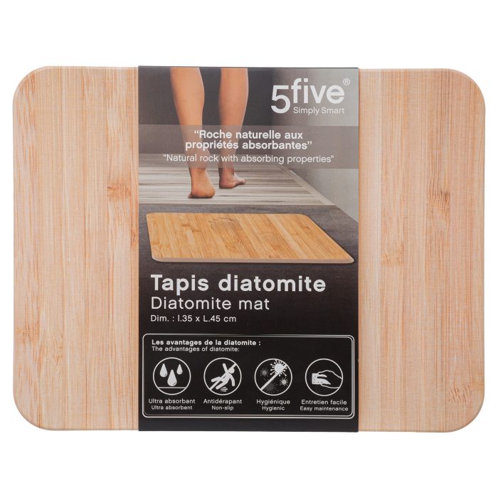 Diatomiet bamboe mat 35x45x0,9cm