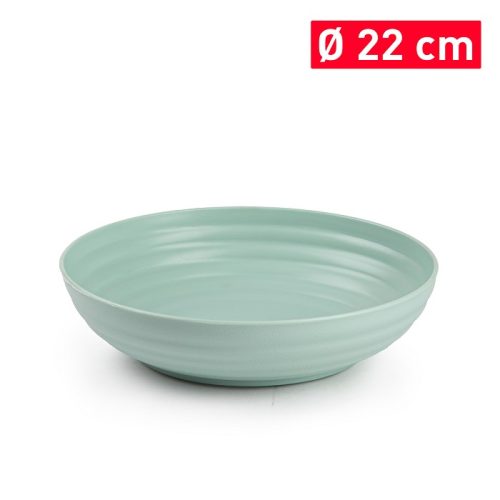 Diep bord kunststof groen D22cm