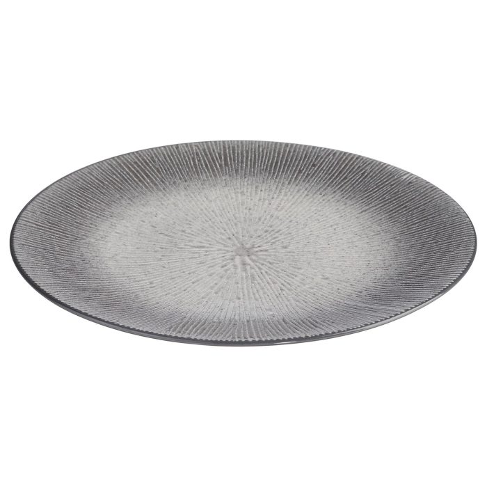 Dinerbord stoneware grijs D27cm