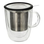 Dubbelwandig theeglas met infuser 300ml