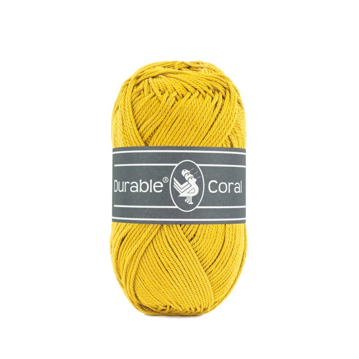 Durable breigaren katoen Coral citroen kerriegeel 50g