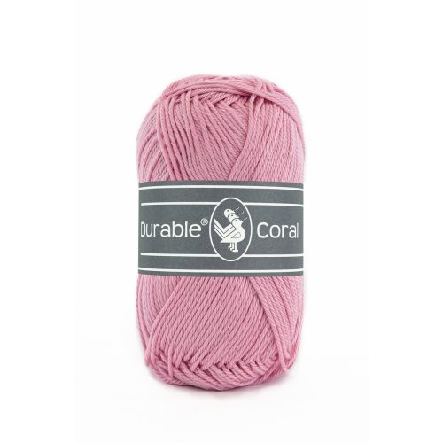 Durable breigaren katoen Coral Oud roze 50g