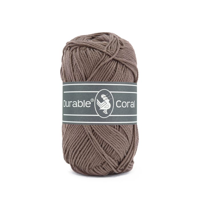 Durable breigaren katoen Coral Warme taupe 50g