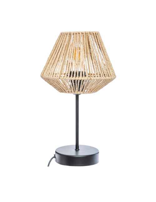 Gevlochten schemerlamp “Jily” naturel H34cm