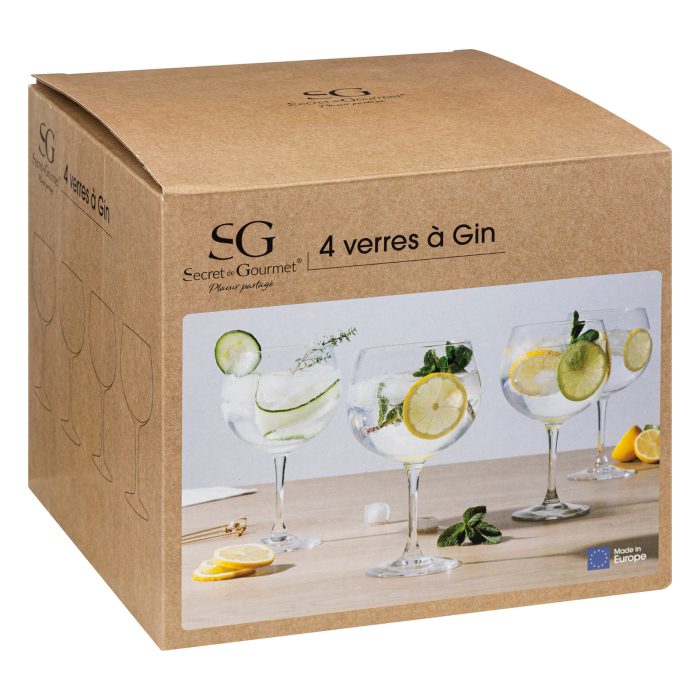 Gin glas 700ml 4-stuks