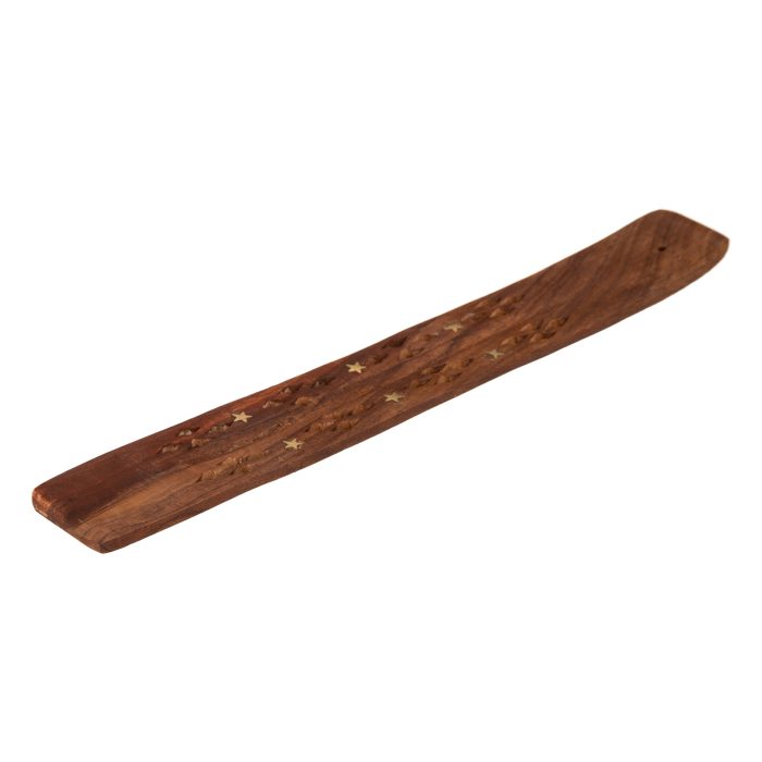 Houten wierookhouder 25X3,5x0,3cm