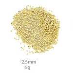 Kralen goud 2,5mm 5g