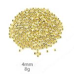 Kralen goud 4mm 8g