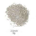 Kralen zilver 2,5mm 5g