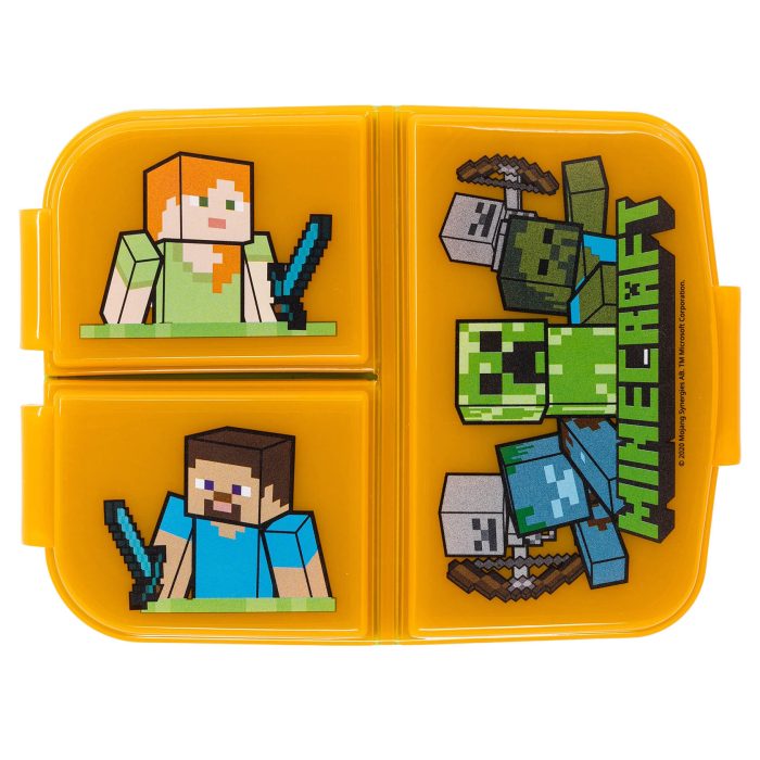 Lunchbox Minecraft 3-vakken