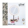 Make-up spiegel met led bamboe