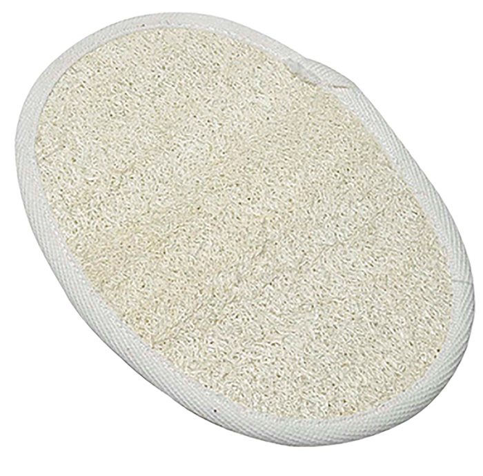 Massagehandschoen loofah-bamboe crème (Maat S)