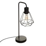 Metalen bureaulamp “Flave” zwart H46cm