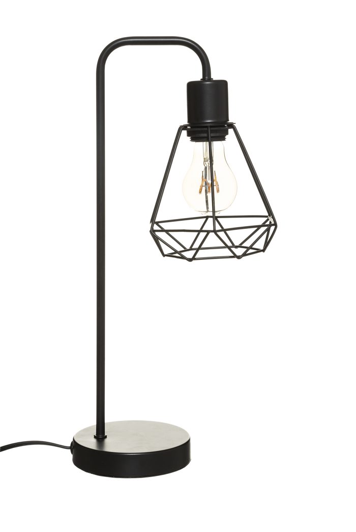 Metalen bureaulamp “Flave” zwart H46cm