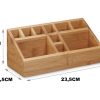 Organizer bamboe 10-vakken naturel