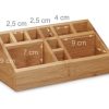 Organizer bamboe 10-vakken naturel